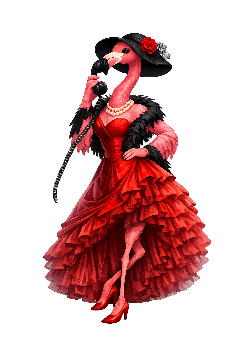 Flamant rose contact